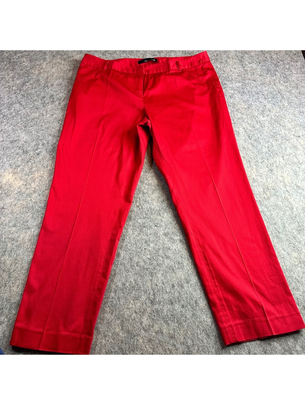 Amanda + Chelsea red ankle pants workwear classic 12
